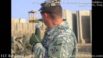 1LT Benjamin Smith and 8 Ft Carson 3BCT4ID 1-8 Delta soldiers in FOB Garry Owen near Amarah, Iraq
