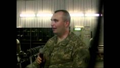 1Lt Dustin Mason at FOB Kalsu Gym