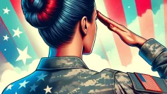 woman of the military