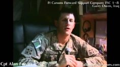 Capt Alan Fowler Commander of Ft Carsons 3BCT4ID 1-8 FSC in FOB Garry Owen near Amarah, Iraq Part 2