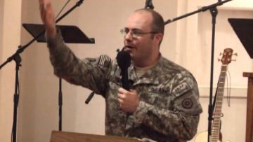 Capt.(Chaplain) Ben Chitwood – at PLUGGED IN Chapel Enduring Faith Chapel Afghanistan 2