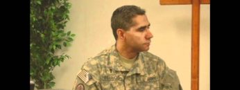 Chaplain (Capt.) Angel Berrios Ft Hood 3rd Squadron 3ACR in Camp Echo in Iraq