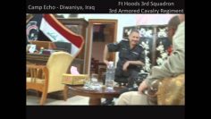 Col Gerber Commander of Ft Hoods 3rd Squadron 3ACR meeting with Iraqi BG Mahjid