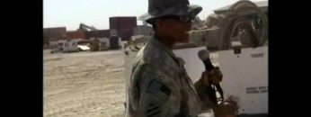 CW2 Lorrie Hammond on FOB Kalsu, Iraq