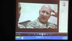 Footage with Kansas National Guard in Afghanistan shown at an American Legion Conference