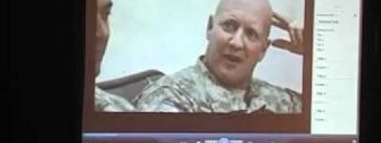 Footage with Kansas National Guard in Afghanistan shown at an American Legion Conference