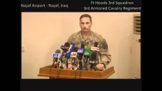 Ft Hood 3rd Squadron Commander Colonel Gerber and Najaf, Iraq Province Governor Zurfi in Najaf