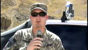 Kentucky National Guard Soldiers give stuffed toys to Afghan Children