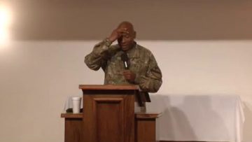 Major (Chaplain) Eddie Kinley Sermon at Enduring Faith Chapel Bagram Air Field Part 1