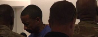 More At the the Gospel service at Enduring Faith Chapel at Bagram Air Field