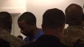 More At the the Gospel service at Enduring Faith Chapel at Bagram Air Field