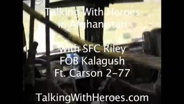 On a Mission from FOB Kalagush with Ft Carsons 2-77 to back up the ANA