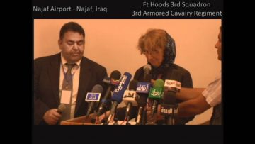 Ribbon Cutting News Conference at Najaf, Iraq Intl. Airport – Part One