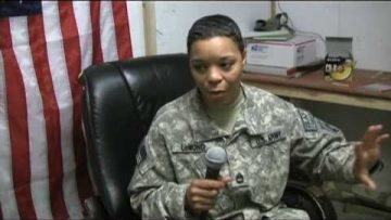 SFC Christina LeMond from FOB Wright in Afghanistan Episode 33
