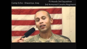 SFC Mark Morales and SPC Jeffrey Espinal with Ft Hoods Howitzer Battery in Iraq