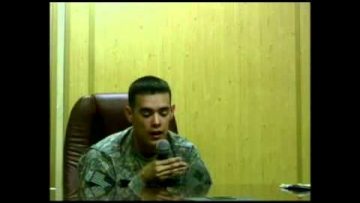 SGT Craig Obeso with Ft Bennings 3rd Brigade Special Troops Battalion in Iraq 1 of 2