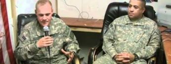 Sgt Locklear and CM2 Huckeriede at FOB Wright Episode 50