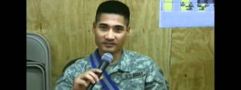 Six Ft Carson 3BCT 4ID Troops in the Tactical Operations Center in FOB Garry Owen near Amarah, Iraq