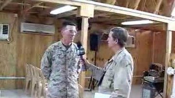Talking with Heroes with Chaplain Hicks in Iraq Clip 9