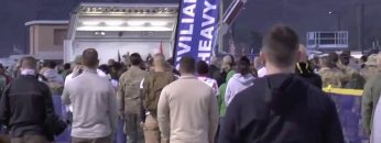 Thousands At Event Ceremony at the Start the 2016 Bataan Memorial Death March