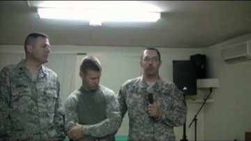 Three Chaplains speaking from Camp Wright Episode 29 Part 1