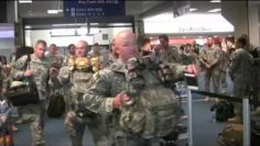Troops at DFW Airport Boarding a plane going overseas Episode 36 Pt 4