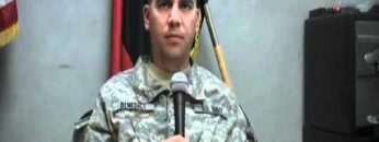 US Navy Commander Raymond Benedict in Kalagush, Afghanistan