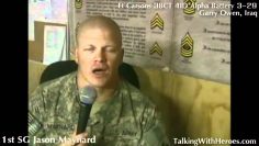 Watch 1SGT Jason Maynard with Ft Carsons 3BCT 4ID Alpha Battery 3-29 in Iraq