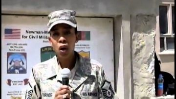 Watch 2LT Smith and MSGT Sayama Turner with the Panjshir PRT in Bagram, Afghanistan
