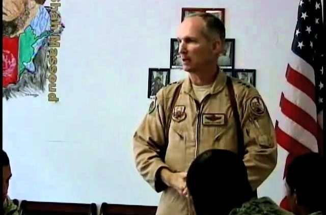 Watch as Air Force Lt Gen Phillip Greenberg speaks at FOB Lion, Afghanistan Part 3