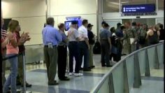 Watch as Citizens of Dallas area welcome Home our Troops Part 1