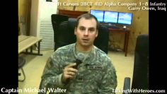 Watch Captain Michael Walter with Ft Carsons 3BCT4ID 1-8 in FOB Garry Owen near Amarah, Iraq