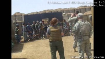 Watch Captain Nelson Commander of Ft Carsons 3BCT 4ID 1-8 Bravo Company in Iraq