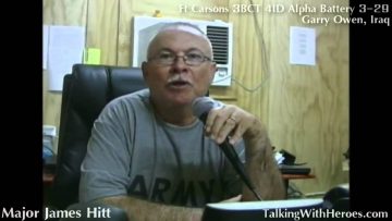 Watch Major James Hitt with the 358 Civil Affairs Brigade in FOB Garry Owen near Amarah, Iraq