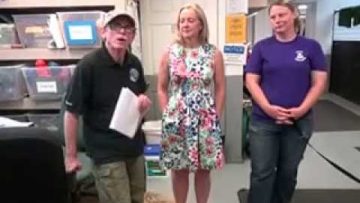 Watch Michele Ostrander Pres./CEO of Freedom Service Dogs and Samantha Robert, Dog Caretaker