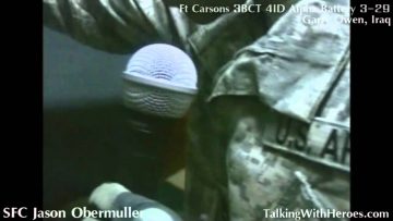 Watch SFC Obermueller show us their living quarters and gym area in Iraq