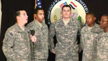 WATCH SPC Jones, PFC Hill, 1LT Generazio, SSGT Dubose, SPC Adams in Baghdad