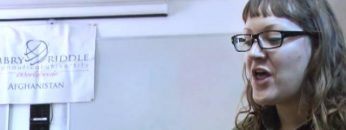 WATCH Veteran Kevin Haynes and Diana Kurzka at ERAU Campus in Bagram Afghanistan