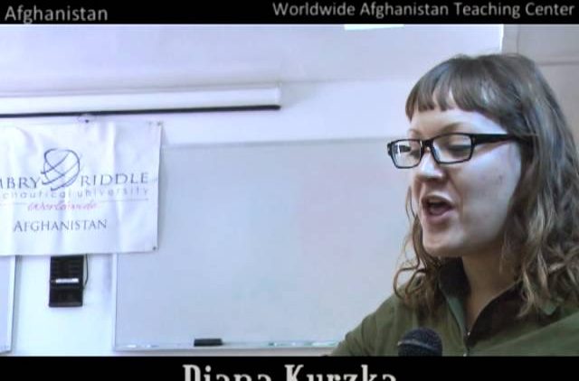 WATCH Veteran Kevin Haynes and Diana Kurzka at ERAU Campus in Bagram Afghanistan